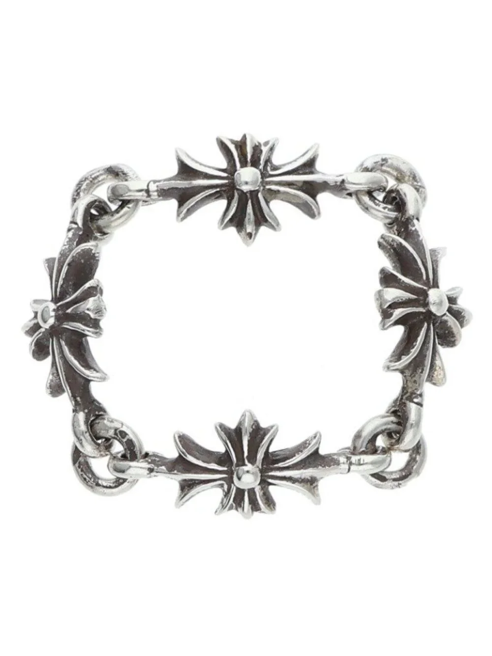 Chrome Hearts Ring Tny CH Pls Tiny Ech Plus Silver